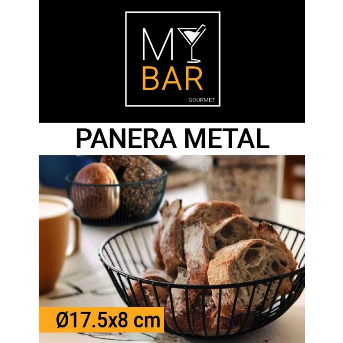 Panera Redonda Metal My Bar 17.5 x 8 cm (12 Unidades) 2 Panera Redonda Metal My Bar 17.5 x 8 cm (12 Unidades) 2