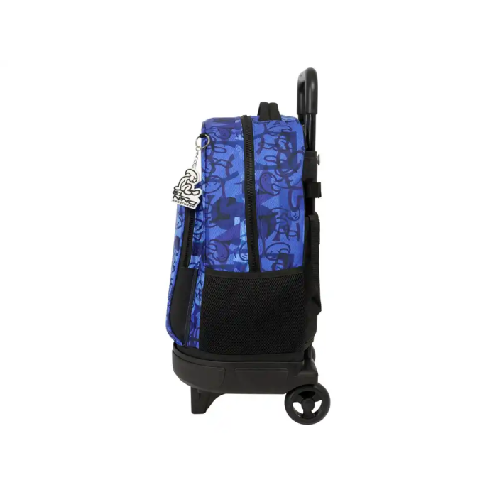 Mochila Escolar con Ruedas El Niño Roller Azul Negro 33 x 45 x 22 cm 2