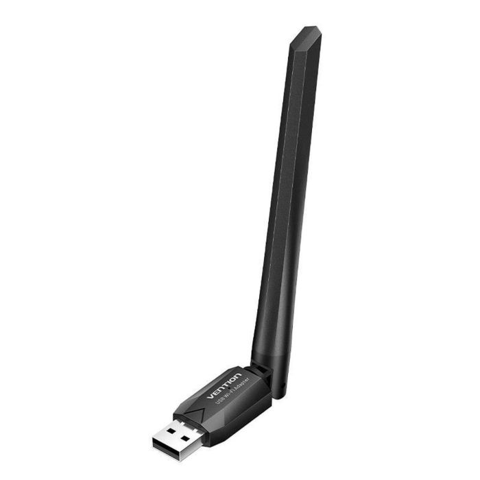 Vention KDUB0 Adaptador WiFi USB AC650Mbps Dual Band con Antena 6dBi Negro