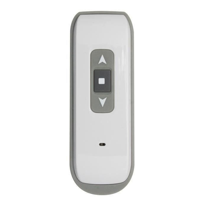 Persiana enrollable de PVC doble pared motorizada radioeléctrica 1.55 x 1.2 m Blanca, con cajuela y correderas de aluminio termolacado 4 Persiana enrollable de PVC doble pared motorizada radioeléctrica 1.55 x 1.2 m Blanca, con cajuela y correderas de aluminio termolacado 4