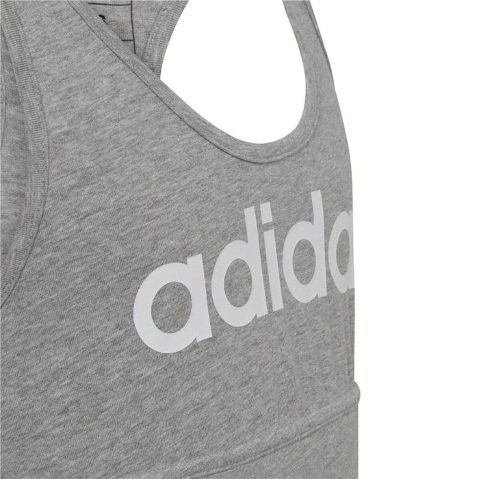Camiseta de Tirantes Mujer Adidas Essentials Linear Logo Gris 33 Camiseta de Tirantes Mujer Adidas Essentials Linear Logo Gris 33