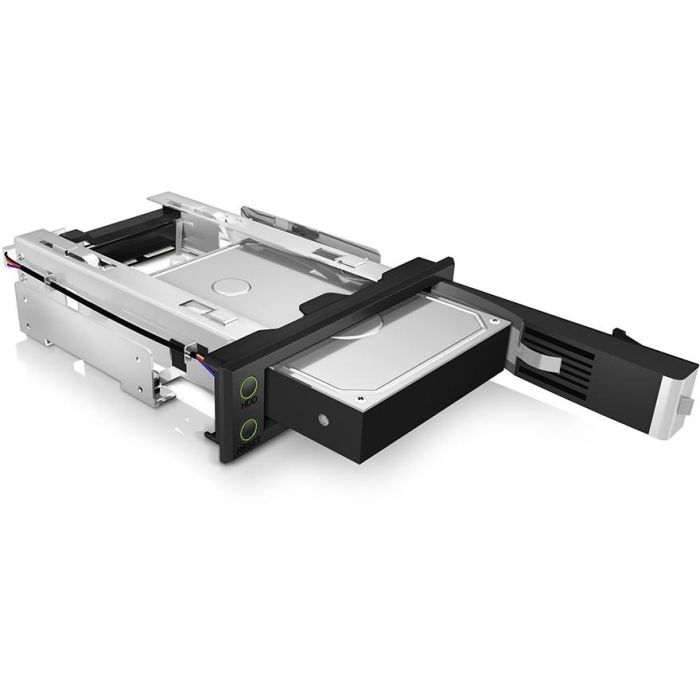 Wechselrahmen. 1xSATA/SAS 3.5" zu 1xSATA Host. EasySwap trägerlos. Stahl/ Plastik ICY BOX 1 Wechselrahmen. 1xSATA/SAS 3.5" zu 1xSATA Host. EasySwap trägerlos. Stahl/ Plastik ICY BOX 1