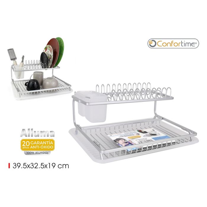 Confortime Escurreplatos Alluma 39.5 cm Largo x 32.5 cm Ancho x 19 cm Alto (6 Unidades) 0 Confortime Escurreplatos Alluma 39.5 cm Largo x 32.5 cm Ancho x 19 cm Alto (6 Unidades) 0