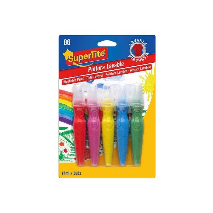 Pintura Lavable Supertite 14Ml Blister De 5 Unidades (Set de 6)