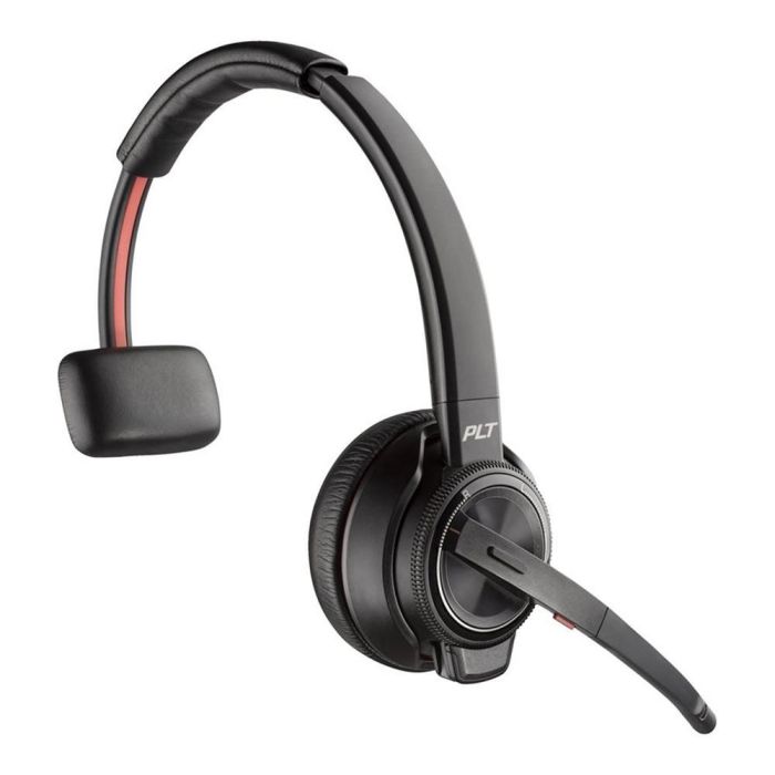 Poly Savi 8210-M Auriculares Inalámbricos DECT/Bluetooth Monoaural Negro 180m Alcance 13h Conversación