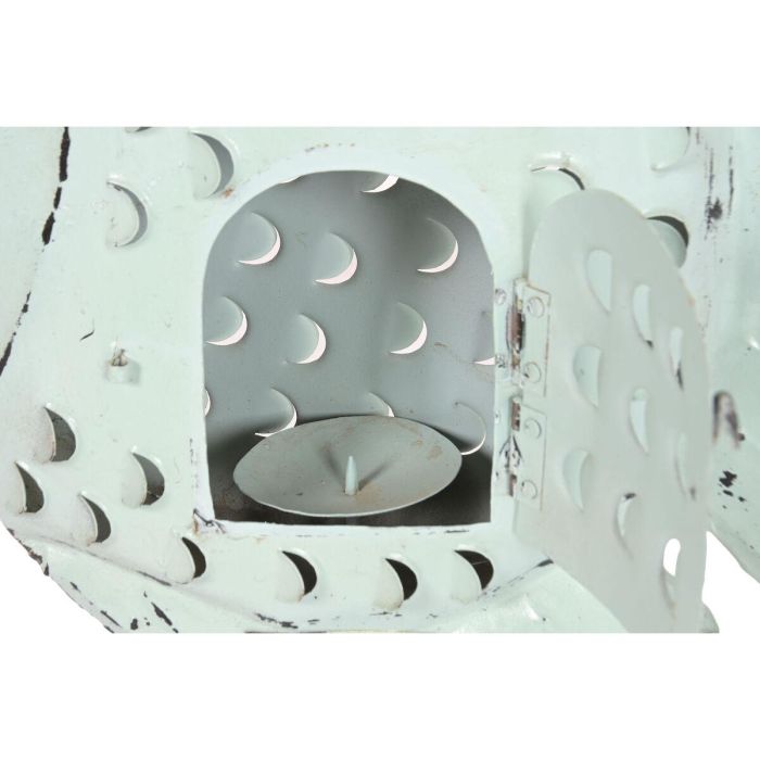 DKD Home Decor Metal fishes 2c24 Pez Portavela Decorativo Azul Celeste Metal 63 x 46 x 9 cm 4