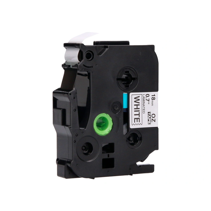 Q-connect TZE-241 Cinta Etiquetadora Compatible Brother Blanco-Negro 18mm 8 Metros Q-connect TZE-241 Cinta Etiquetadora Compatible Brother Blanco-Negro 18mm 8 Metros