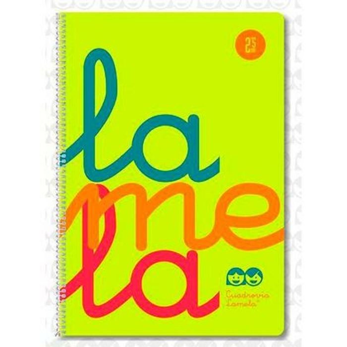 Cuaderno Lamela Fluor Amarillo Din A4 5 Piezas 80 Hojas