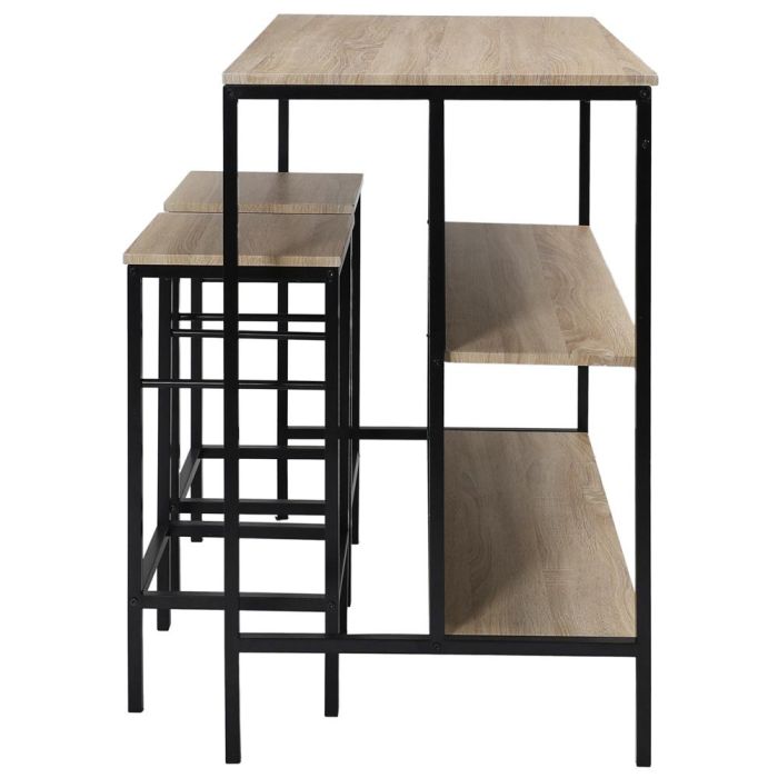 Mesa Isla Con 2 Taburetes Loka Home Deco Factory 3 Mesa Isla Con 2 Taburetes Loka Home Deco Factory 3
