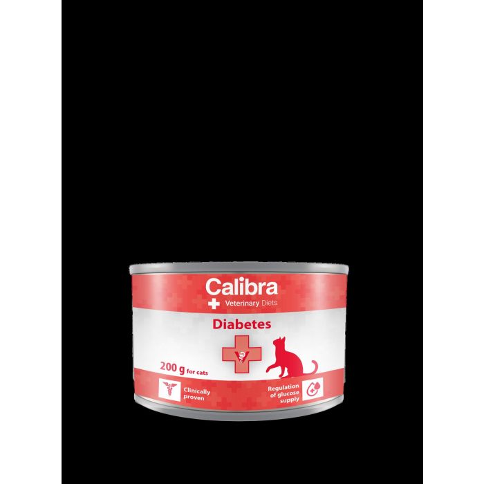 Calibra Vet Diet Cat Diabetes - Alimento para Gatos con Diabetes, 6x200 gr Calibra Vet Diet Cat Diabetes - Alimento para Gatos con Diabetes, 6x200 gr