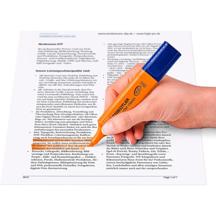 Rotulador Staedtler Textsurfer Classic 364 Fluorescente Naranja 10 unidades 5