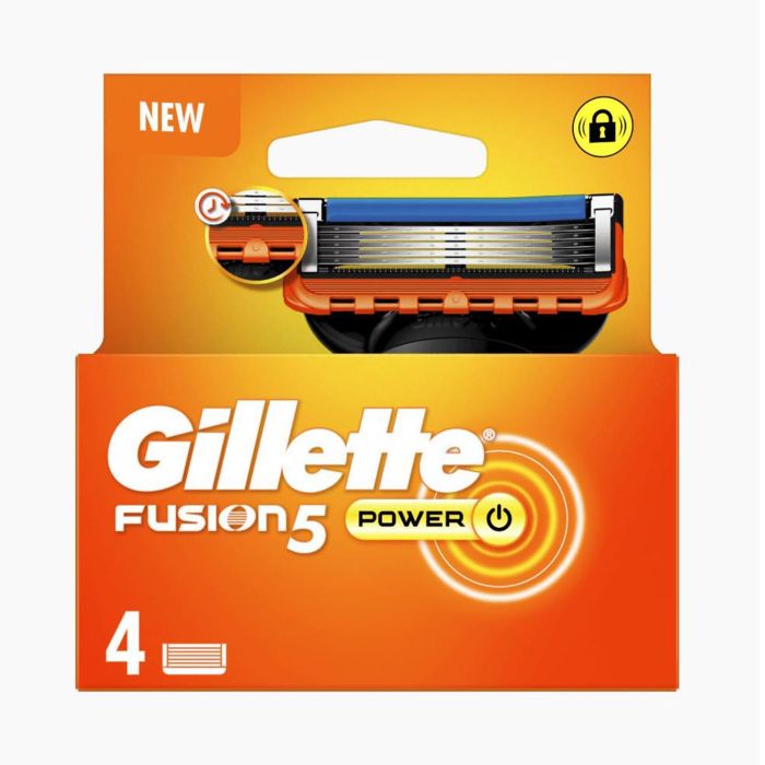 Gillette Fusion 5 Power Cuchilla Recambio Pack 4 Unidades