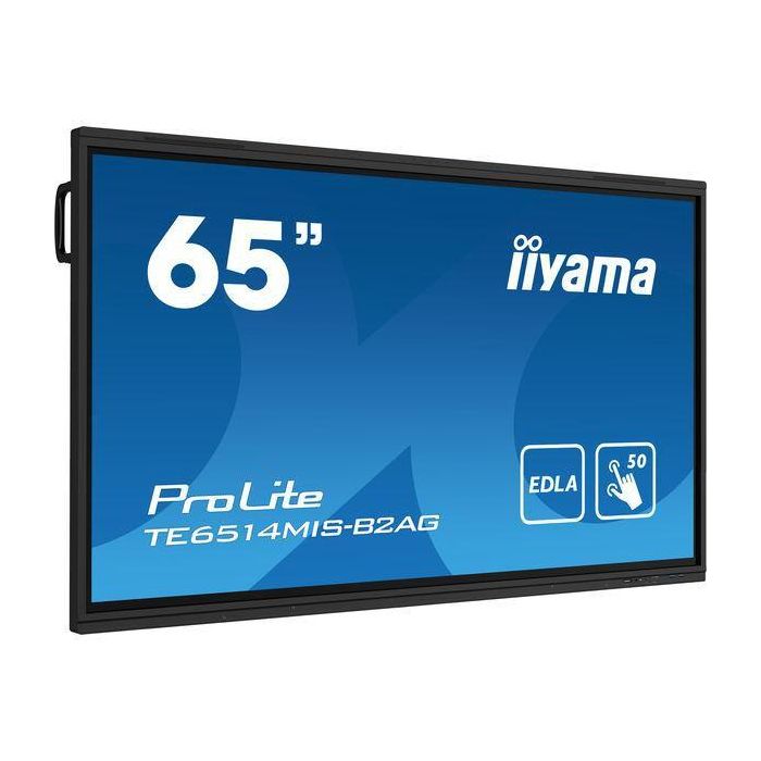 iiyama PROLITE TE6514MIS-B2AG Pantalla plana para señalización digital 165,1 cm (65") LCD Wifi 435 cd / m² 4K Ultra HD Negro Pantalla táctil Procesador incorporado Android 24/7 iiyama PROLITE TE6514MIS-B2AG Pantalla plana para señalización digital 165,1 cm (65") LCD Wifi 435 cd / m² 4K Ultra HD Negro Pantalla táctil Procesador incorporado Android 24/7