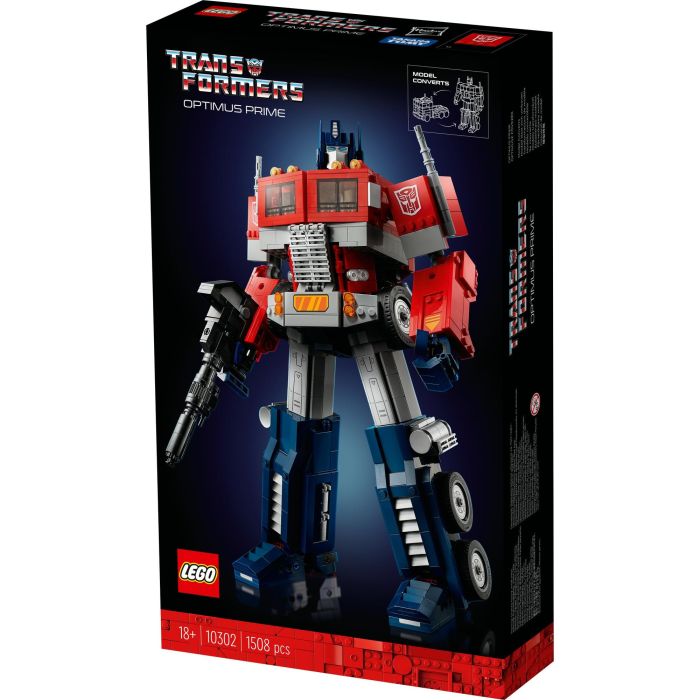 LEGO 10302 Icons Optimus Prime Transformers Modelo Detallado Robot Autobot 2 en 1 Transformable de Robot a Camión 8