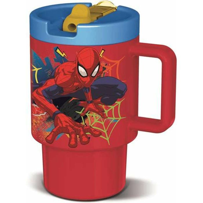 Stor Taza Rambler PP Spiderman Moving Target 530 ml, Vaso Reutilizable Duradero para Niños, Ideal para Agua y Bebidas Infantiles, Licencia Oficial Marvel Stor Taza Rambler PP Spiderman Moving Target 530 ml, Vaso Reutilizable Duradero para Niños, Ideal para Agua y Bebidas Infantiles, Licencia Oficial Marvel