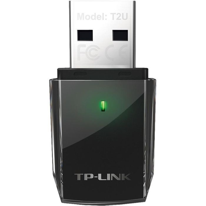 TP-LINK Archer T2U Adaptador USB 2.0 WiFi AC600 Doble Banda 802.11ac para PC/Portátil, 433Mbps en 5GHz + 150Mbps en 2.4GHz 2