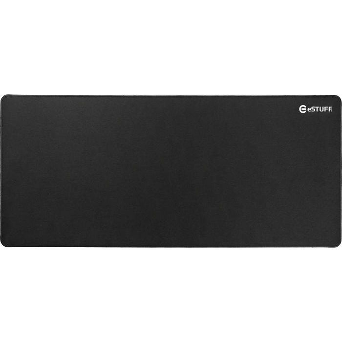 eSTUFF Alfombrilla de escritorio XXL 400x900 mm de Lycra microtejido premium para precisión del ratón y protección de escritorio