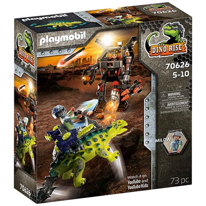 Playmobil Saichania: Dinosaurio con Cañones, Armadura Extraíble, Figura Montable - Juguete de Batalla 2 Playmobil Saichania: Dinosaurio con Cañones, Armadura Extraíble, Figura Montable - Juguete de Batalla 2