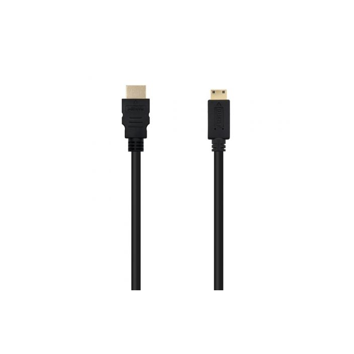 Cable HDMI a Mini HDMI NANOCABLE 10.15.0902 1,8 m Negro 1,8 m Cable HDMI a Mini HDMI NANOCABLE 10.15.0902 1,8 m Negro 1,8 m