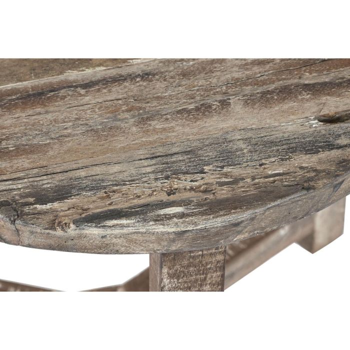 Mesita Auxiliar Item Home DKD Home Decor Blanco Marron 45 x 45 x 45 cm 4 Mesita Auxiliar Item Home DKD Home Decor Blanco Marron 45 x 45 x 45 cm 4