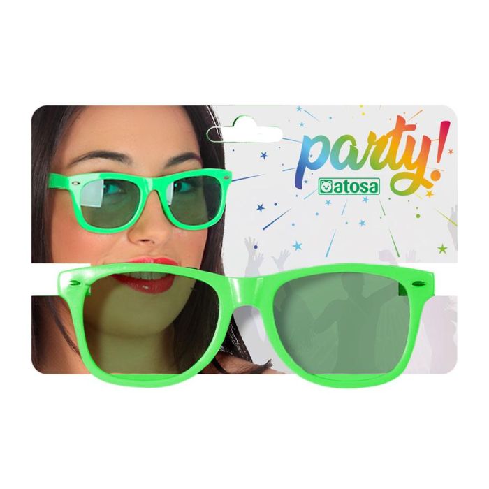 Gafas Verde Carnaval Mujer Adulto 1