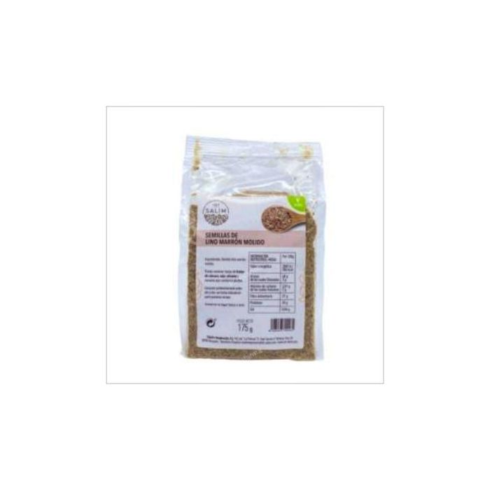 INT SALIM Semillas de Lino Marrón Molido 175g Alto Contenido en Fibras y Fuente de Proteínas