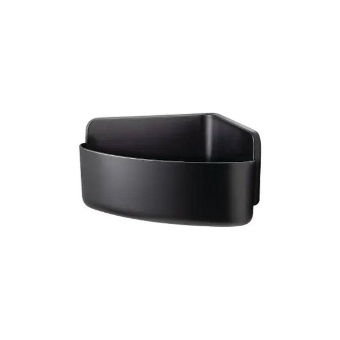 Cesta Ducha Tesa Lavaa Autoadhesiva Mediana Esquinera Negra