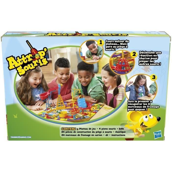 Mouse Catch, juego de mesa para niños, juego de mesa para niños de 6 años, Hasbro Gaming 3 Mouse Catch, juego de mesa para niños, juego de mesa para niños de 6 años, Hasbro Gaming 3