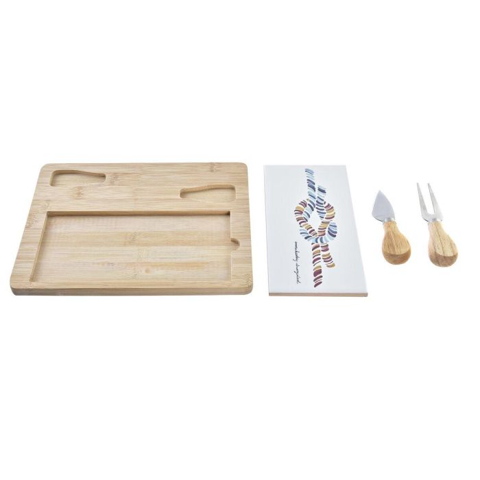 Tabla para cortar queso DKD Home Decor Bambú Gres 24,5 x 20 x 1,2 cm Marinero 2 Tabla para cortar queso DKD Home Decor Bambú Gres 24,5 x 20 x 1,2 cm Marinero 2