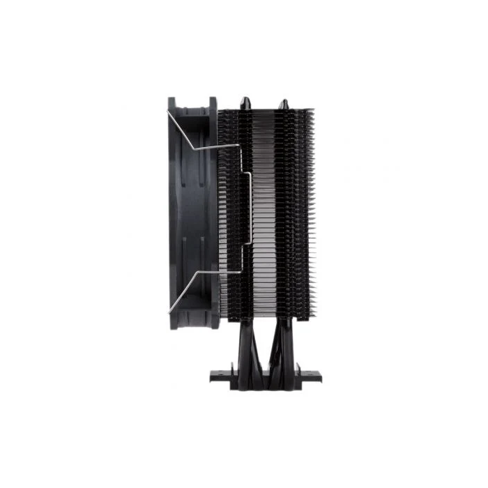 HIDITEC Enfriador CPU C12 PWM 12 cm Negro para Intel y AMD, Soportes LGA 1700, AM4, 1600 RPM, 36 dB, 68 CFM, Base Aluminio Cobre, 4 Heatpipes 2