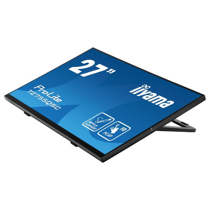 Iiyama T2755QSC-B1 Monitor 27" IPS 2560x1440 Táctil Multitáctil PCAP 10 Puntos MPP2.0 con Lápiz Compatible, Bisel Plano, Negro 2