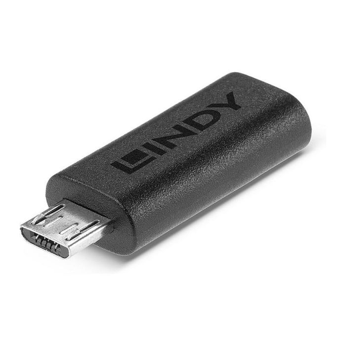 LINDY 41903 Adaptador USB 2.0 Tipo C a Micro-B Negro LINDY 41903 Adaptador USB 2.0 Tipo C a Micro-B Negro