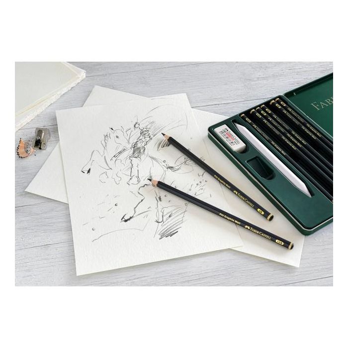 FABER-CASTELL Set Pitt Graphite Matt 11er Metalletui 3 FABER-CASTELL Set Pitt Graphite Matt 11er Metalletui 3