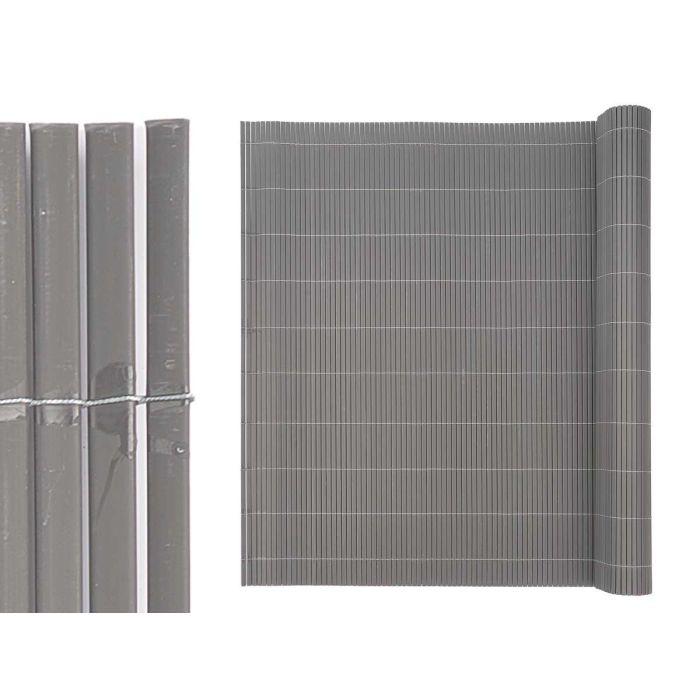 Rollo Cañizo Valla Gris PVC Ibergarden 6x10x10 cm (6 Unidades) 1 Rollo Cañizo Valla Gris PVC Ibergarden 6x10x10 cm (6 Unidades) 1