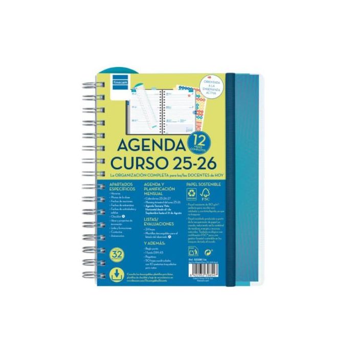 Finocam Agenda Docente Magistral Personalizable Espiral Doble 4º Svh Azul 2025-2026 2 Finocam Agenda Docente Magistral Personalizable Espiral Doble 4º Svh Azul 2025-2026 2