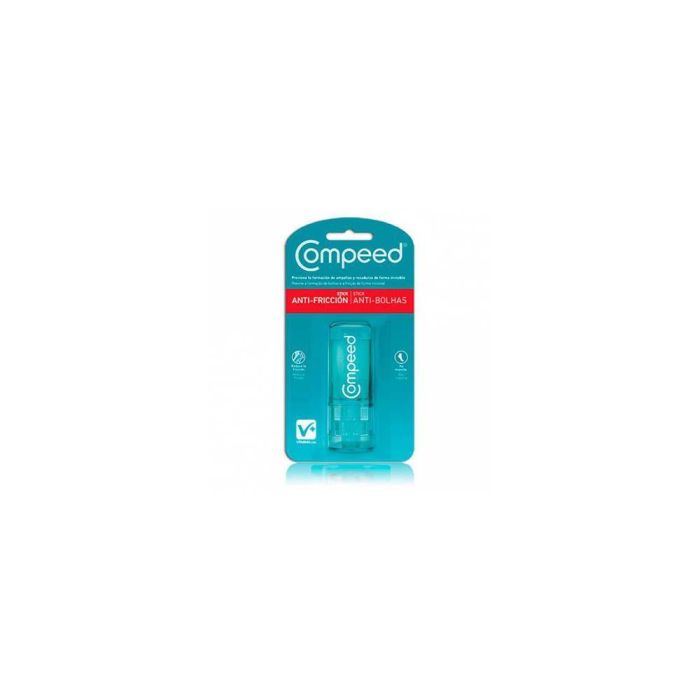 Compeed Stick Anti-Fricción Protector para Pies y Talones | Previene Ampollas y Rozaduras de Forma Eficaz | Invisible 8 ml