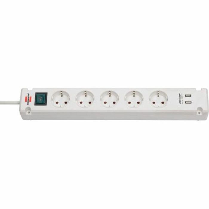 Regleta Enchufes 5 Tomas con Interruptor Brennenstuhl Bremounta 3600 W USB x 2 (3 m) 6 Regleta Enchufes 5 Tomas con Interruptor Brennenstuhl Bremounta 3600 W USB x 2 (3 m) 6