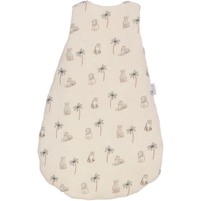 Mini edredón - CANDIDE - 55 cm - 0/3 meses - Blanco con estampado de tigre 1