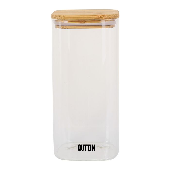 Tarro Boro Cuadrado Bambú Quttin 10x21 cm (12 Unidades) 10 Tarro Boro Cuadrado Bambú Quttin 10x21 cm (12 Unidades) 10