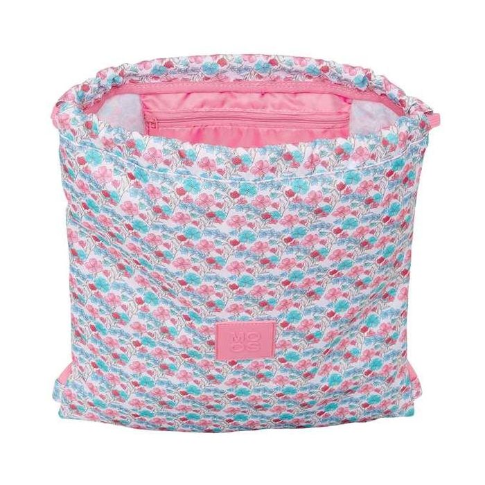 Bolsa Mochila con Cuerdas Moos Flores Multicolor 35 x 40 x 1 cm 7 Bolsa Mochila con Cuerdas Moos Flores Multicolor 35 x 40 x 1 cm 7