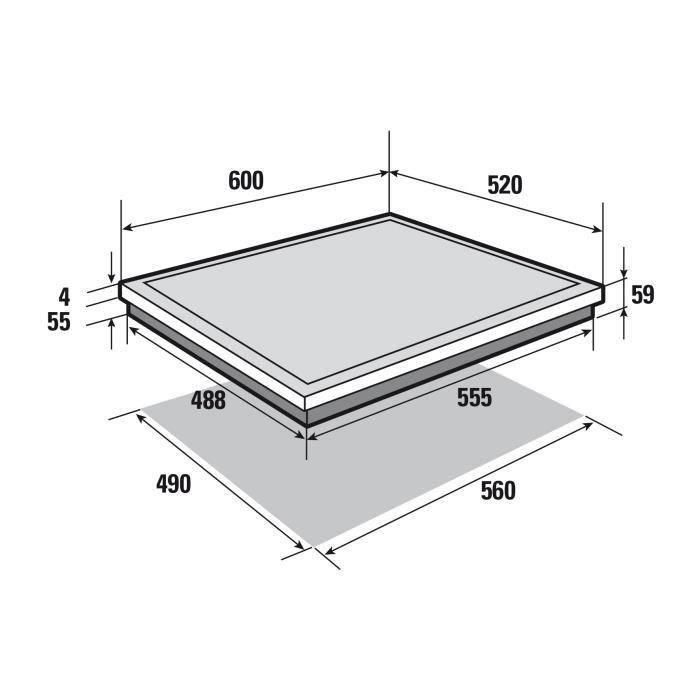 Placa de Inducción Sauter SPI4664B 60 cm 7200 W 4