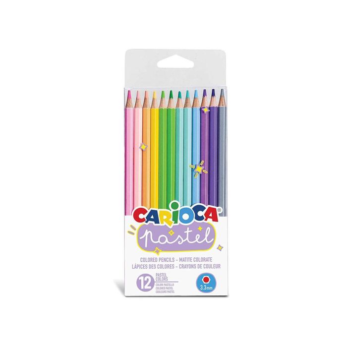 Carioca Lápices De Colores Pastel Surtidos Estuche 12 Ud 1