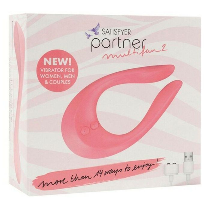 Vibrador para Parejas Satisfyer Partner Rosa 1 Vibrador para Parejas Satisfyer Partner Rosa 1