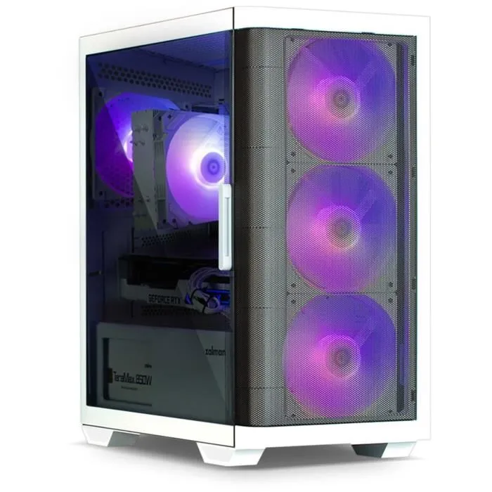 Zalman M4 WHITE Carcasa de Ordenador Mini Tower Negra, Blanca 1