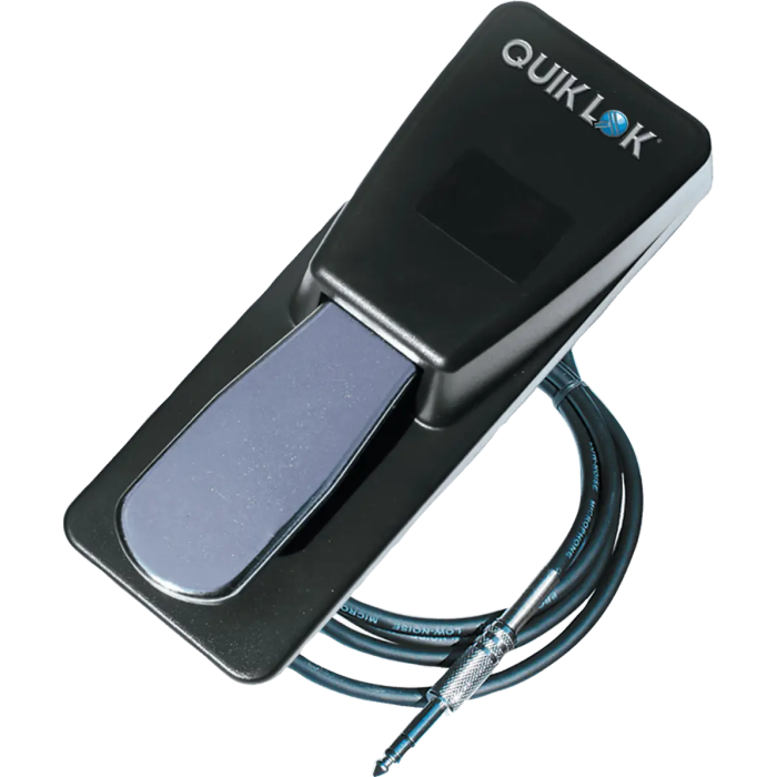 QUIKLOK Pedal Sustain Teclado Piano Style Universal Jack Estéreo Cable 2m Compatible Korg Casio Yamaha Akai Roland Studiologic Ensoniq Kawai 1