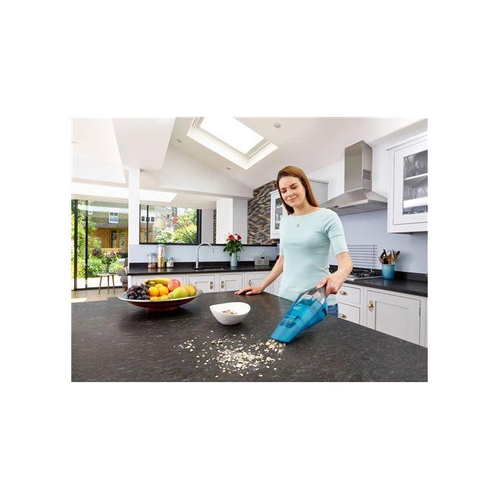 Black+Decker WDC-215-WA Aspirador de mano sin cable 7.2V. Recogetodo Dustbuster aspira líquidos y sólidos con batería de Litio 5