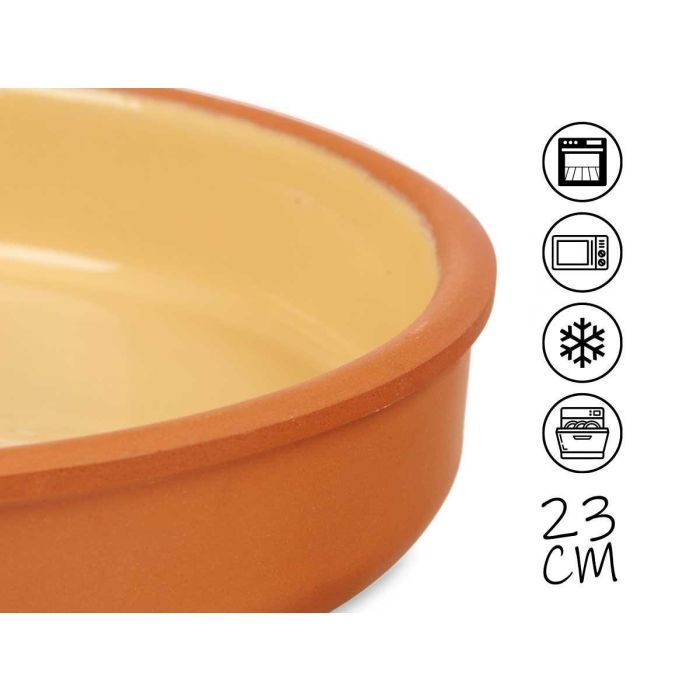 Cazuela Barro 23 Cm Color Mostaza La Dehesa (10 Unidades) 3 Cazuela Barro 23 Cm Color Mostaza La Dehesa (10 Unidades) 3