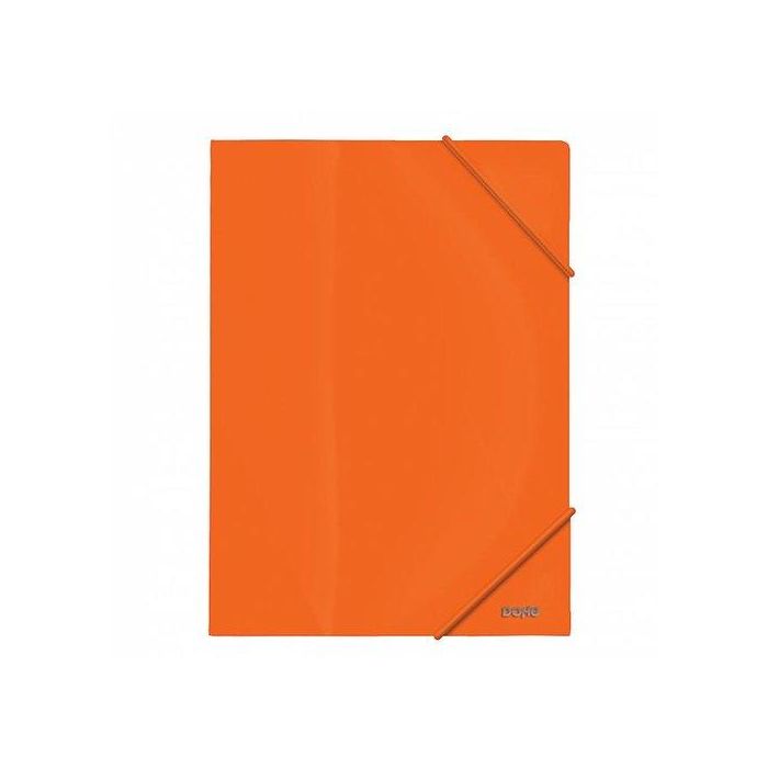 Carpeta De Gomas Y Solapas Dohe Pp Opaco 240 X 320Mm Naranja (Set de 10)