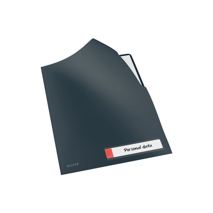 Dosier Angulo Recto Leitz Cosy Pp Reciclable Semi Opaco A4 Gris Pack De 3 2