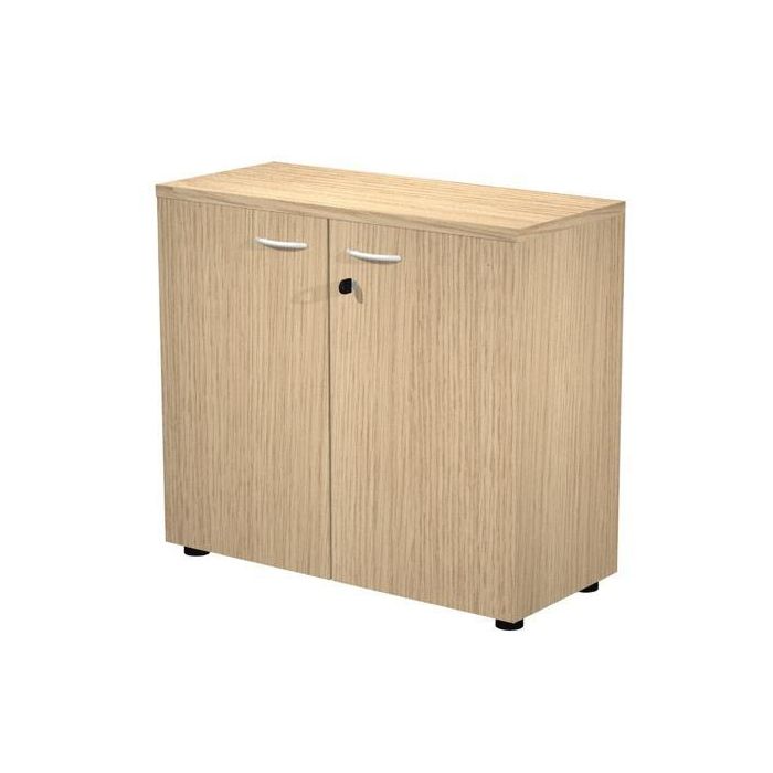 Artexport Armario Bajo Presto Con Puertas 1 Estante 22 mm Regulable Con Trasera Roble